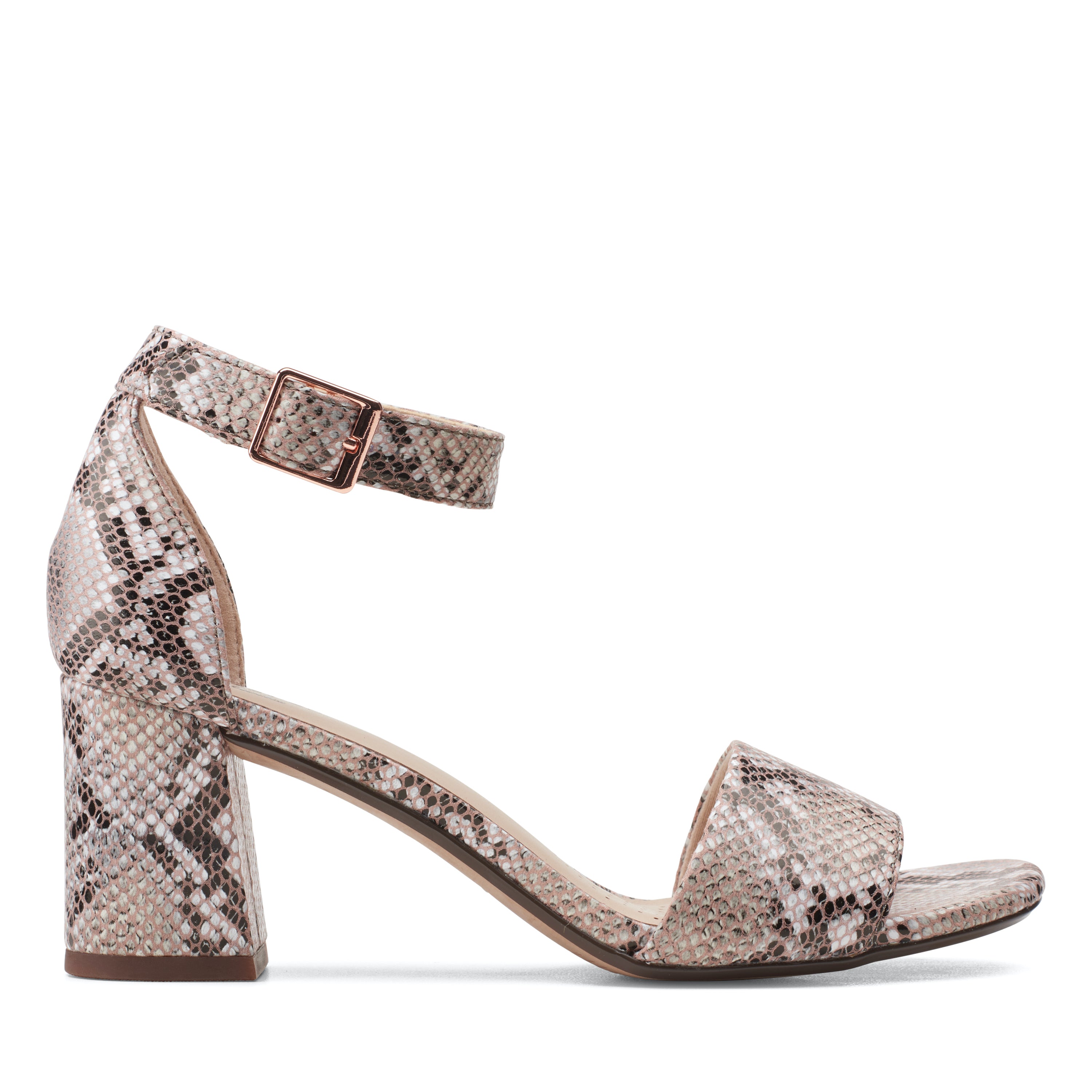 Clarks store snakeskin heels