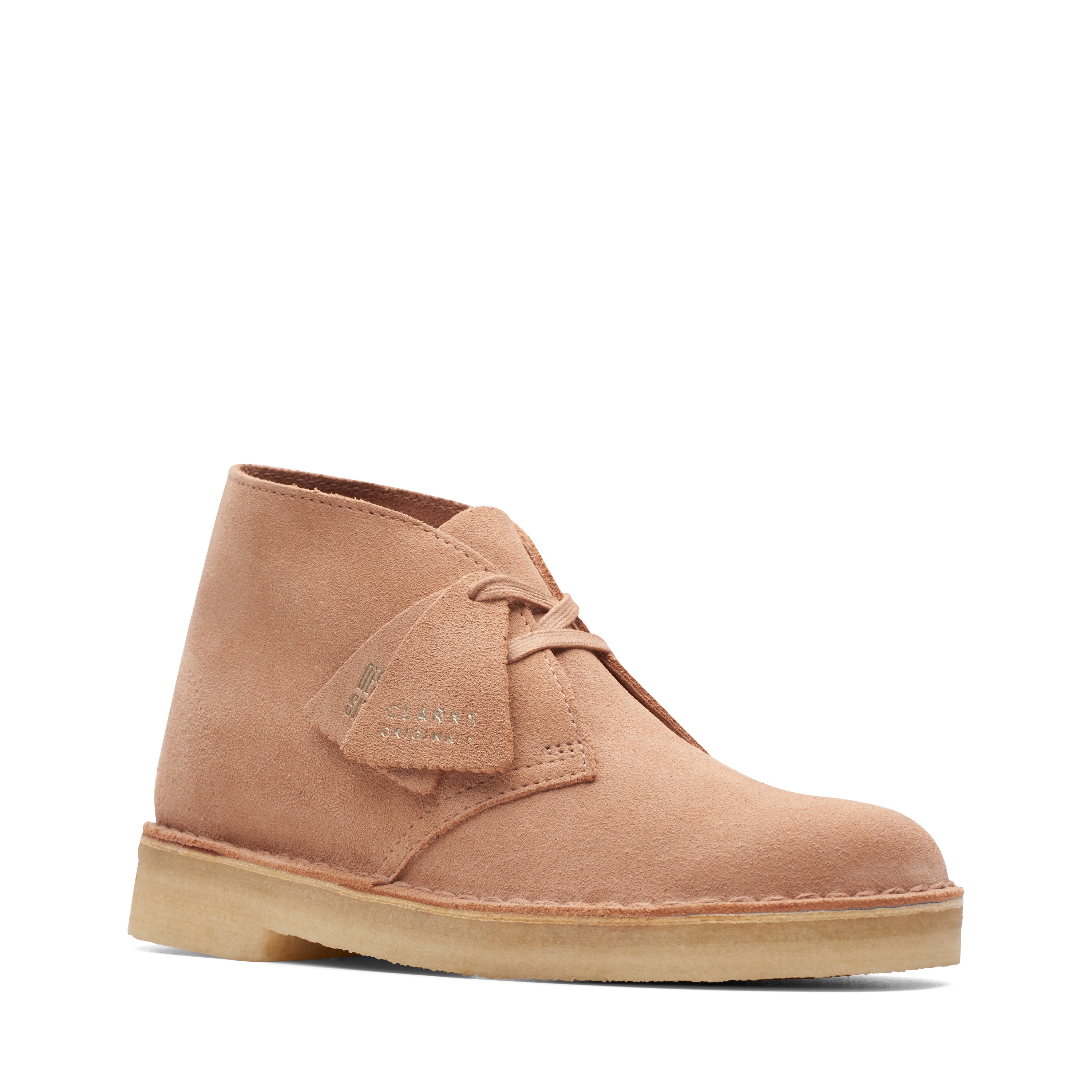 Pink clarks desert clearance boots