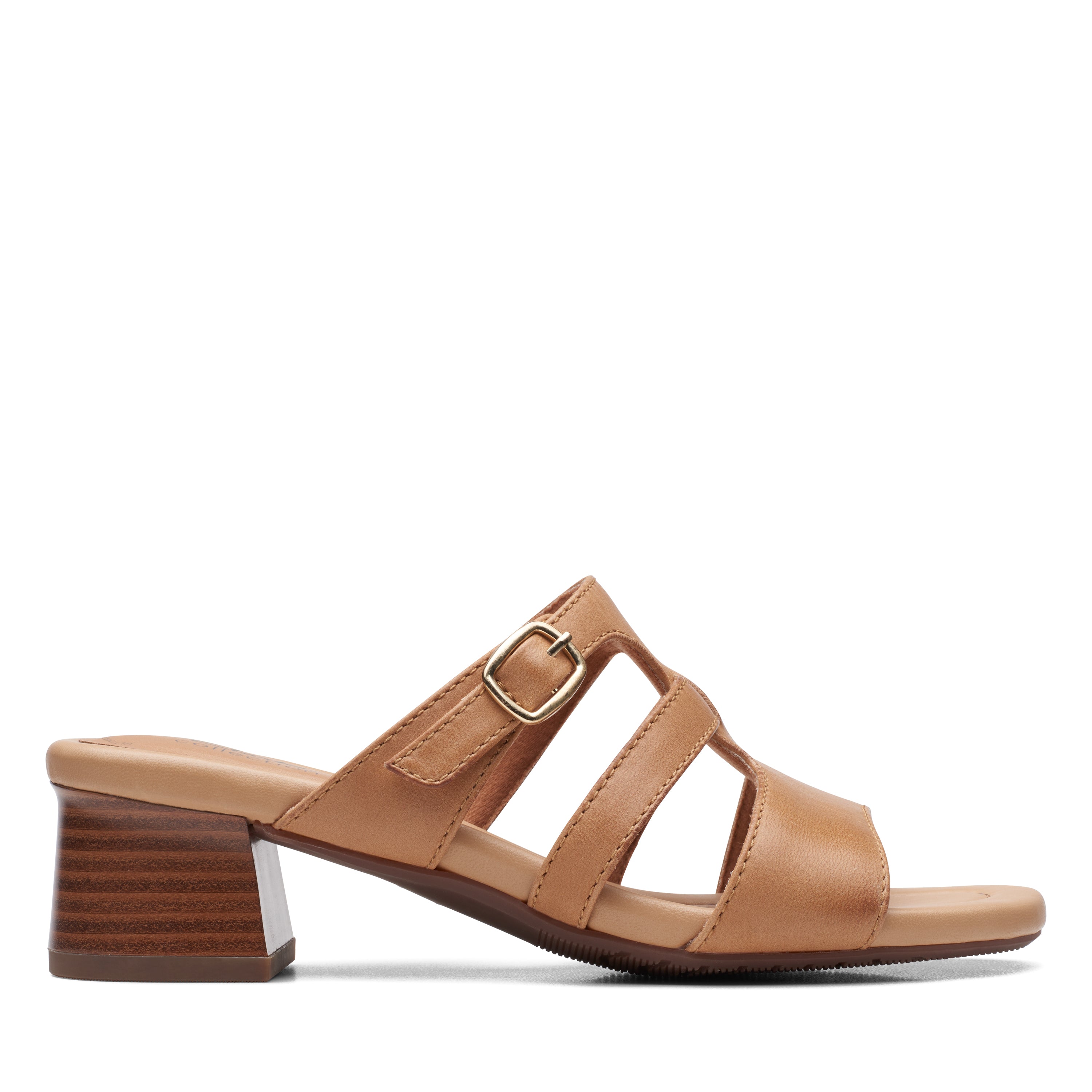 Clarks tan cheap heels